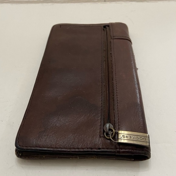 Vintage Dockers, Brown  Genuine Leather Long Wallet - Picture 10 of 12